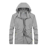Waterproof Camping Coat Sunscreen Jacket Quick Dry Hiking Windbreaker Outwear Sports Hooded Coats Wholesale Casual Men Clothing