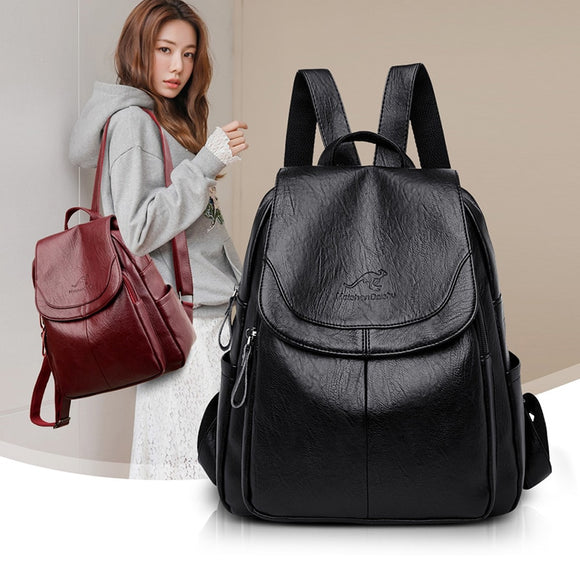 2020 Luxury Brand Women Backpack High Quality Leather Backpacks Travel Backpack Fashion School Bags for Girls mochila feminina