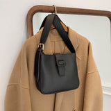 Shoulder Bag Female Crossbody Bag Designer Handbag Purse Women Bag Retro Zipper Fashion 2021 New PU Leather All-match Bucket