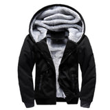 2022 Slim Men Coat Jacket Outwear Thick Warm Plush Zipper Men Hoodies Hooded Tracksuits Stylish Streetwear  Sweatshirts