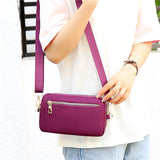 Durable Women Messenger Bags Light Shopping Travel Shoulder Bags Nylon Waterproof Crossbody Casual Bag for School