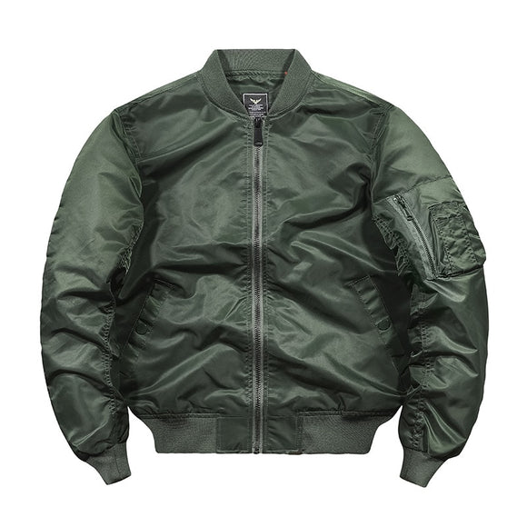 Autumn New Men's Bomber Zipper Jacket Plus Size Male Casual Spring Streetwear Hip Hop Slim Fit Pilot Coat Men Clothing