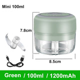 Mini Wireless Electric Garlic Masher 100/250/300ml USB Charging Mini Food Chopper Press Mincer Vegetable Meat Grinder