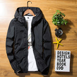 New 2020 Spring Summer Jacket Men Windbreaker Skin Jackets Men Men&#39;s Hooded Casual Jackets Coat Plus Size 5XL 6XL 7XL Thin Coat