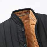 2021 Autumn/Winter New Men&#39;s Slim Casual Warm Cotton Jacket Men&#39;s Solid Color Fleece High Quality Windproof Jacket Size XL-4XL