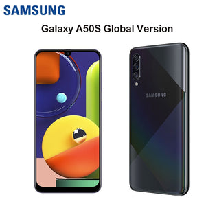 Global Version Samsung Galaxy A50s Dual SIM Original Unlocked CellPhone 6.4Inch 6GB+128GB 4G Triple Camera NFC Smartphone