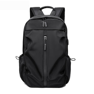 New Waterproof Backpack Men Laptop Bag Breathable Men&#39;s Business Travel Backpack Simple Pure Color Leisure Backbag/Chest Bag