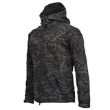 Tactical Jacket Men Shark Skin Soft Shell Military Windproof Waterproof Army Combat Mens Jackets Hooded Bomber Coats Male S-4XL