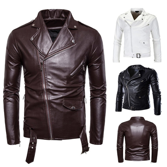 2022 spring new arrival coat Men Fashion Leather Jacket autumn Men's Long sleeve High Quality waterproof Jacket size M-4XL
