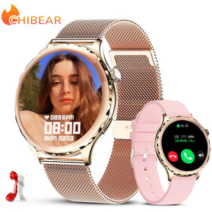 2023 New Bluetooth Call Smart Watch Women 1.32inch Colorful AMOLED Waterproof Sport Watch Fitness Tracker Men Smartwatch Female