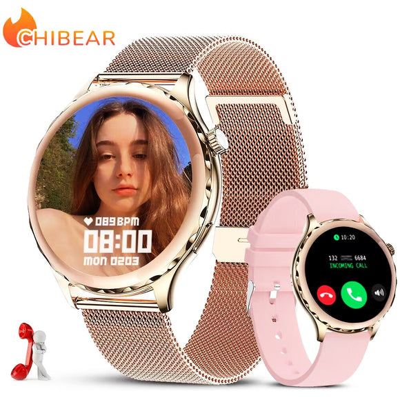 2023 New Bluetooth Call Smart Watch Women 1.32inch Colorful AMOLED Waterproof Sport Watch Fitness Tracker Men Smartwatch Female