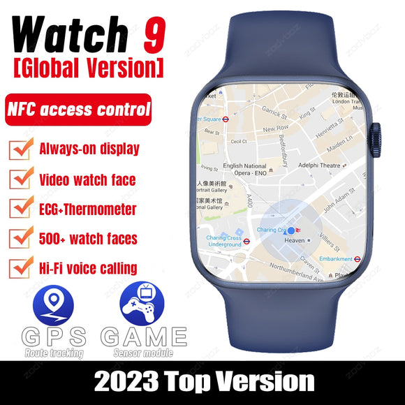 2023 Game NFC Watch 9 GPS Smart Watch Women Health Fitness Bluetooth Call Sports Smartwatch For Apple Watches Men PK HK9 PRO MAX
