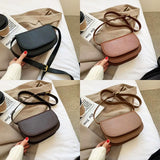 2022 New Saddle Bag Small PU Leather Crossbody Bags for Women Shoulder Chest Bag Fashion Ladies Handbags and Purses