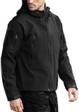 Men&#39;s Jacket Soft Shell Shark Skin Fleece Waterproof Windbreaker Tactical Outerwear Coat for Hiking Camping Hunting Thermal Male