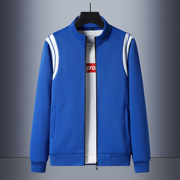Plus Size 7XLAutumn Men Jacket Baseball Wear Students Teenagers Preppy Style Rib Sleeve Short Print Bomber Jacket Brand Clothing