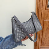 Women&#39;s Bag PU Leather 2022 Dot Design Underarm Single Shoulder Bags for Women Casual Ladies Strap Shopper Handbags Purse