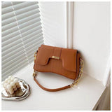 Texture Women Shoulder Bag New Solid Pu Leather Handbags And Purses Fashion Underarm Crossbody Bags