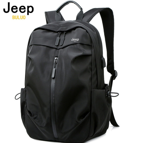 JEEP BULUO Mochila Large Capacity Backpacks For Men and Women Packsack Rucksack 15.6' Laptop School Bag Casual Fashion Travel