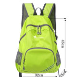 Portable Waterproof Backpack Men&#39;s Ultralight Foldable Backpack Large Capacity Student Backpack Women&#39;s Travel Hiking Backpack
