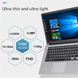 Cheap Notebook Intel 14 Inch  Laptop 6GB RAM SATA 128GB 256GB SSD Rom Windows 10 Wifi Bluetooth 4.0 1920x1080  IPS Screen