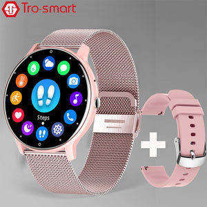 New 2023 Smart Watch Women Men Smartwatch Round Dial Call Smart Clock For Android IOS Fitness Tracker Trosmart Top Brand ZL02PRO