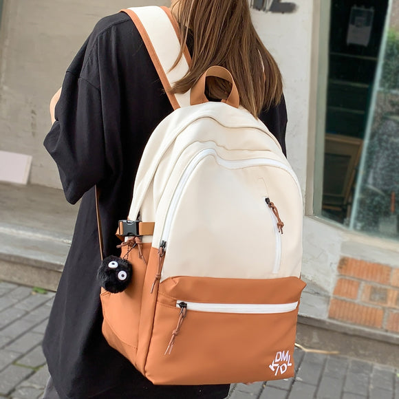 Female Teenager High Capacity Book Bag Girl Travel Laptop Student Backpack Ladies Nylon College Fashion Women Leisure School Bag