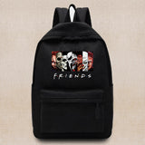 Women&#39;s Backpack Unisex College School Bag Harajuku Teen Travel Backpack Shoulder Laptop Bags Friends Print Sports Backpacks
