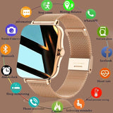 For Xiaomi Samsung Android Phone 1.69" Color Screen Full Touch Custom Dial Smart watch Women Bluetooth Call 2023 Smart Watch Men