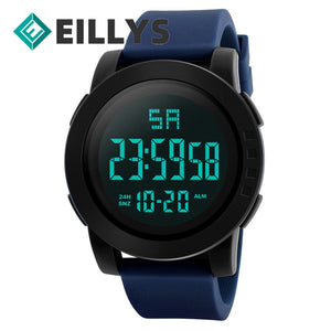 Eillysevens Men's Outdoor Sport Watch For Men 50m Waterproof Watches Wrist Fitness Alarm Clock Relogios Digital Hombre Masculino