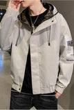 2022 Spring Mens Windbreaker Jacket Outdoor Hooded Bomber Jacket Men Harajuku Hip Hop Streetwear Coats Outwear Fashion Clothing