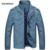 2022 spring Jackets men solid coats casual men&#39;s high quality outwear slim fit coat fashion jacket male full size M-4XL 5XL