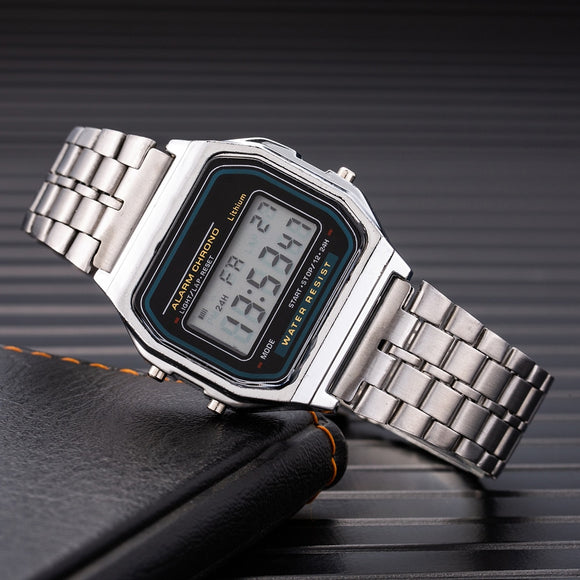 New Digital LED Watch for Men Multifunction Alarm Electronic Clock Waterproof Simple Men LED Watches Clocks