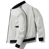 BROWON Brand Jacket Men Coats Spring and Autumn New Long Sleeve Stand Collar Baseball Jacket Korean Fashion Casual Mens Jacket