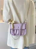 Designer Folded Women&#39;s Bag Tote Pu Leather Cloud Underarm Shoulder Crossbody Bags for Women New Simple Female Handbag Totes
