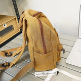 Small Canvas Vintage Backpack 2022 New Simple Unisex Women Men Bags For Teenage Girls Young Solid Color Ladies Mini  Rucksack