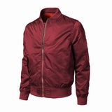 Mens Autumn Jacket Windbreaker Windproof Outdoor Brand Clothing Casual Bomber Jackets Male Solid Zipper Outwears Plus Size 4XL