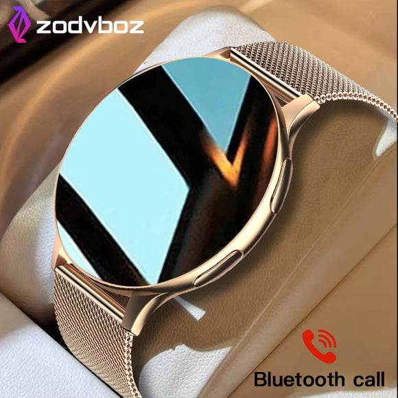 Zodvboz 2023 New Smart Watch Round Smartwatch Bluetooth Calls Watches Men Women Fitness Bracelet Custom Watch Face +Gift Box