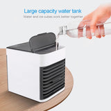 Mini Air Conditioning Fan 7 Colors Light USB Portable Air Conditioner 3 Gears Home Water Cooling Spray Air Conditioning Fan