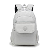 Mindesa Men And Women Large Capacity Light Nylon Fashion Leisure Laptop Backpack School Bag Solid Color 8012L