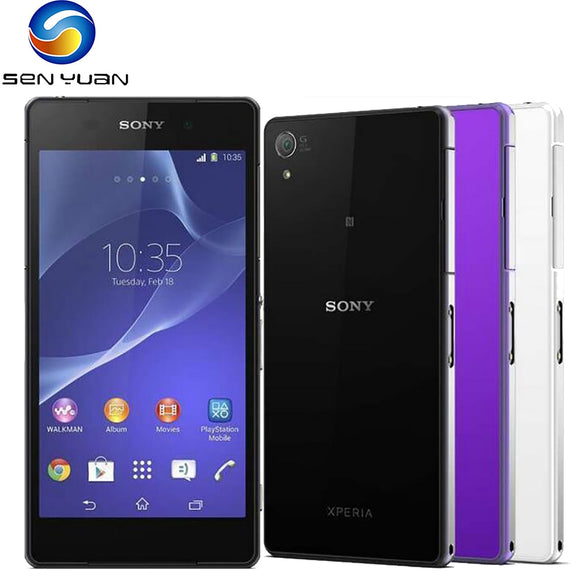 Original Sony Xperia Z2 D6503 4G LTE Mobile Phone Refurbished-99%New 5.2'' GSM WCDMA Quad Core 3GB+16GB 20MP Android CellPhone