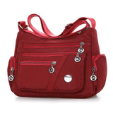 Jooyedeer Women Oxford Waterproof Shoulder Bag Casual Crossbody Bag Multifunction Shopping Handbag Large Capacity Messenger Bag