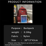 TRAVEASY Nylon Female Backpack Fashion 2022 High Quality Green Shoulder School Bag High School Teenage Girls with Plush Pendant