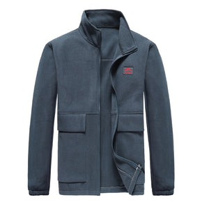 2022 Spring Autumn Casual Windproof Military Jacket Men Fashion Brand Zipper Stand Collar Jacket Men Warm Cotton Jacket Coat Men