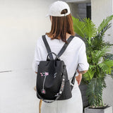 Women Fashion Oxford Cloth Backpack Casual Hit Color Large Capacity Students School Bags Female Shoulder Bags Rucksack Handbags