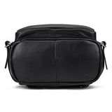 Men&#39;s Genuine Leather Backpack Cowhide Rucksack 14 15 Inch Laptop Daypack Functional Work Bag School Pack
