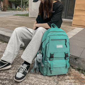 2022 Multifunction Women Backpack Teenager Girls Laptop Backpack Student Shoulder Bag Korean Style Schoolbag Book Pack Mochila
