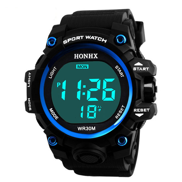 Fashion Digital Watches Led Luminous Round Wristwatch Silicone Strap Waterproof Dial Running Clock Sport Wristwatches Часы