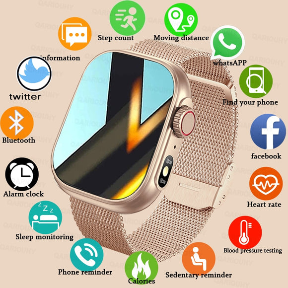 2023 New Smart Watch Women Men Sport Fitness Watch IP67 Waterproof Bluetooth Call Smartwatch For Android ios Smartwatch Ultra