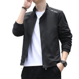 Jacket Men Fashion Casual Windbreaker Jacket Coat Men Spring and Autumn New Hot Outwear Stand Slim Military Embroidery