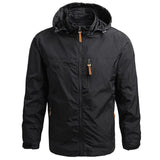 Windbreaker Jackets Men Outwear Casual Waterproof Windproof Breathable Hooded Jacket Plus Size 7XL Military Sports Hiking Coats